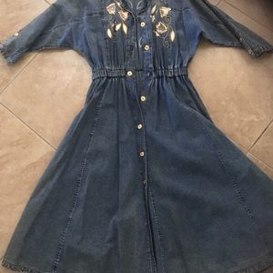 Denim  gold decs front/back